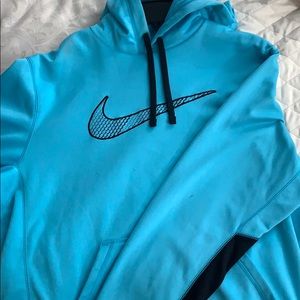 Nike blue and black hoodie